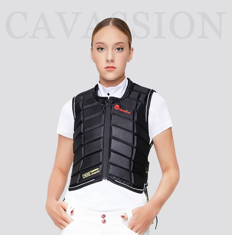 Cavesson Protective vest Thickened equestrian armor Equestrian riding safety body protector horse riding vest equestrian body armor