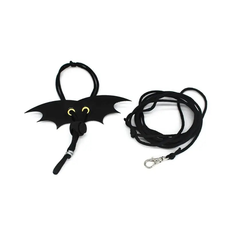 Pet Iguana Adjustable Wing Style Harness Climbing Rope Belt Small Lizard Reptile Imitation Leather Traction Leash