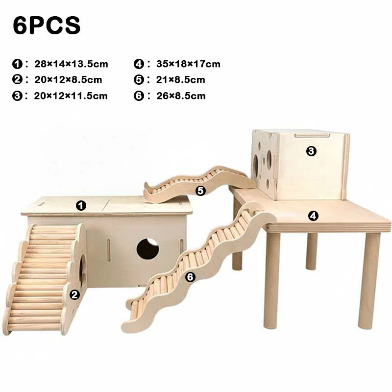 Non-toxic Wooden Climbing Toys No Paint No Wax Play Accessories