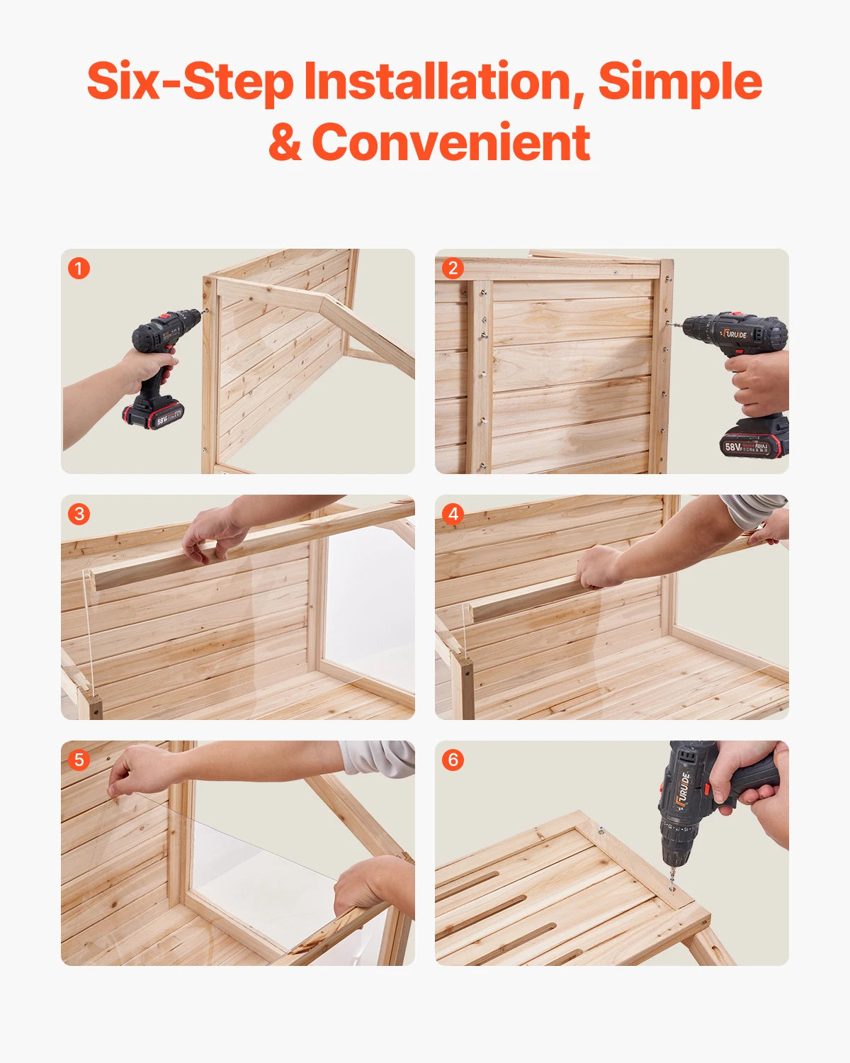 VEVOR Wooden Hamster Cage 270° Viewing Hamster Habitat Hamster Cages with Openable Top Ventilated Animal Cage for Gerbils Mice