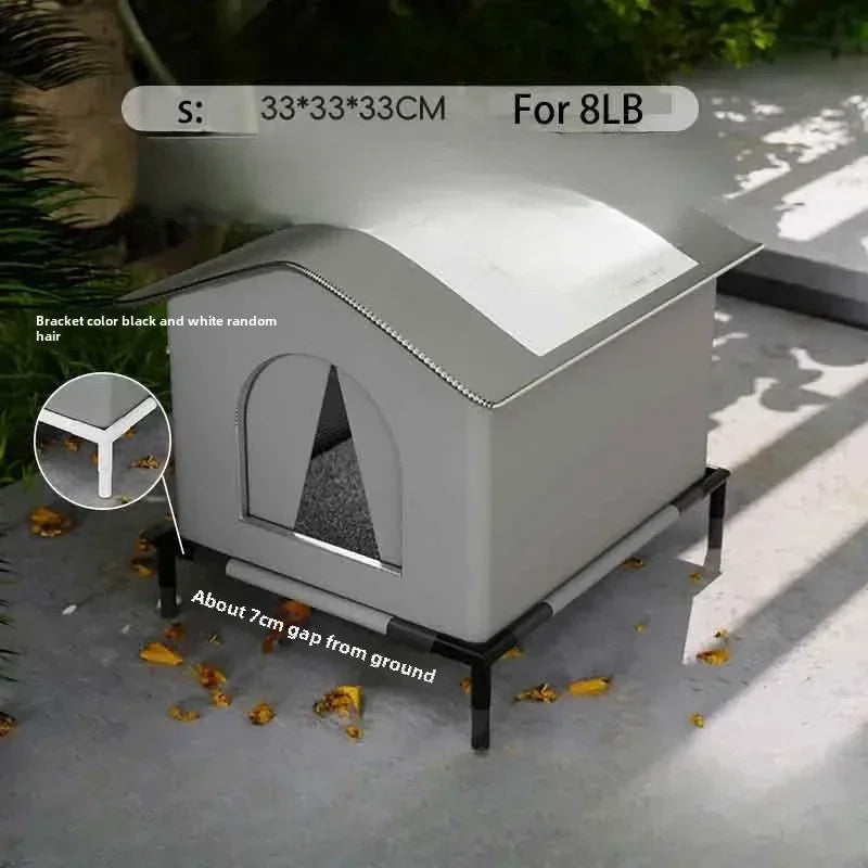 Cat Nest Waterproof Stray Cat House Outdoor Feral Large Capacity Pet Rainproof Moisture Large Enclosed Bite Resistant Cat Nest