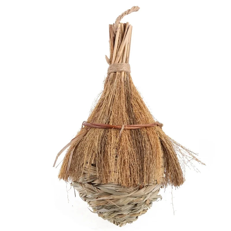 16 different Birds Nests Bird Cage Natural Grass Egg Cage Bird House Outdoor Decorative Weaved Hanging Parrot Nest Houses Pet Bedroom