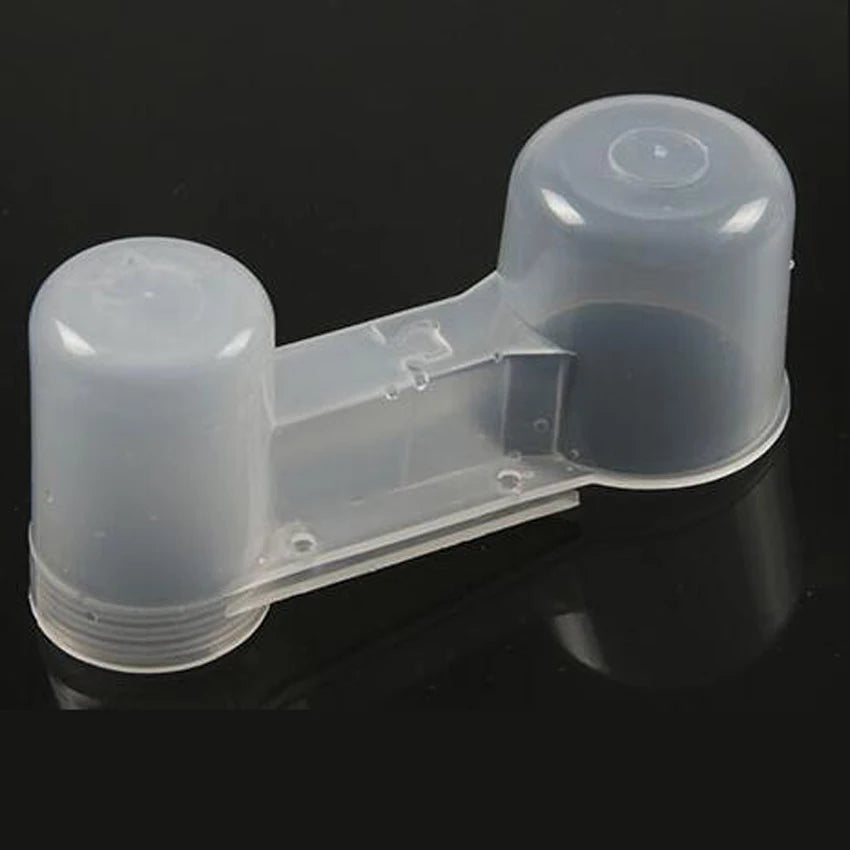 Plastic Pet Bird Drinker Feeder Water Bottle Cup Chicken Pigeon Parrot Hamster Cat Double Nozzle Water Guide For Family Garden