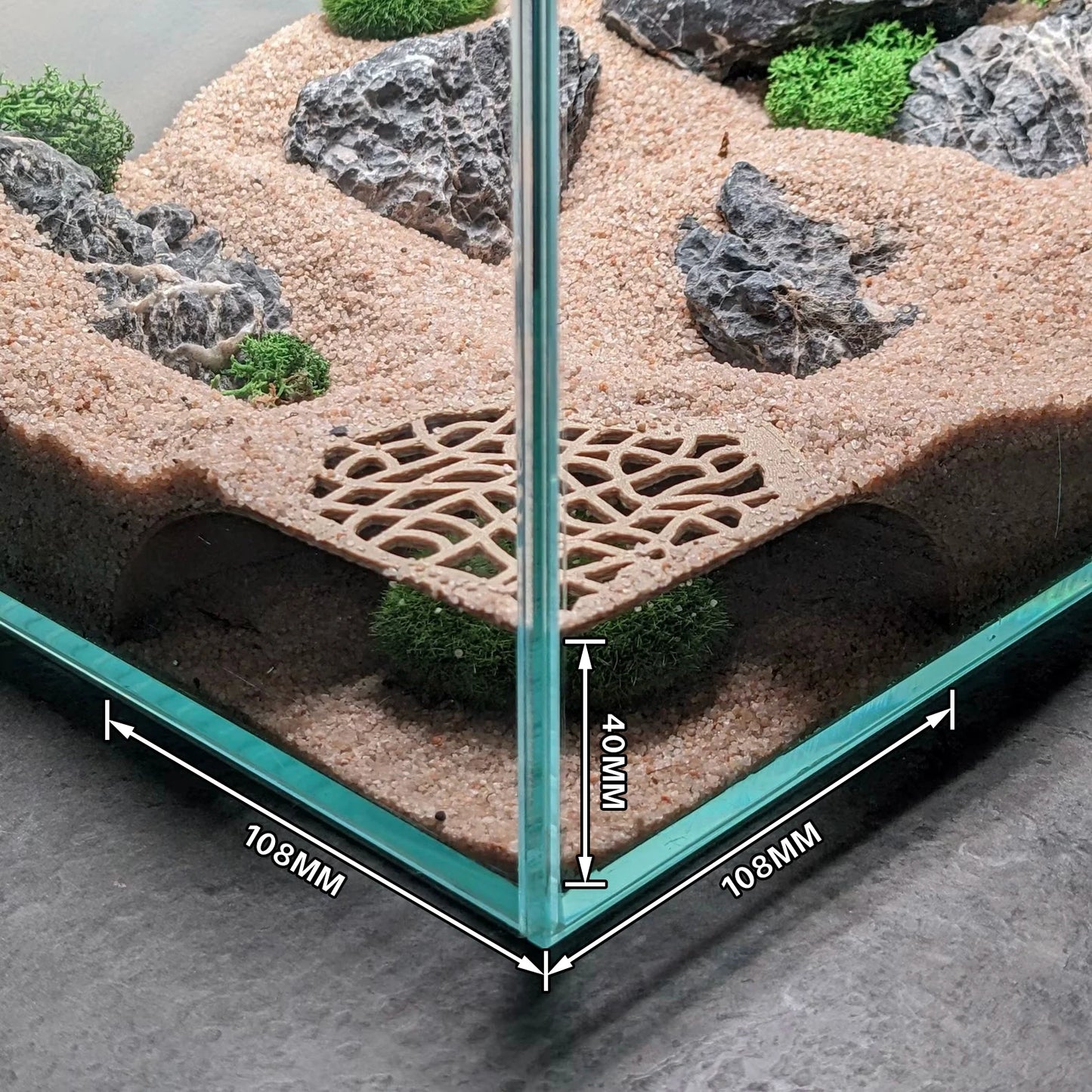 Fish Tank Hiding Cave for Small Fish and Shrimp Reptile Breeding Rest Play, Underground Cave, Aquarium Landscape Decoration