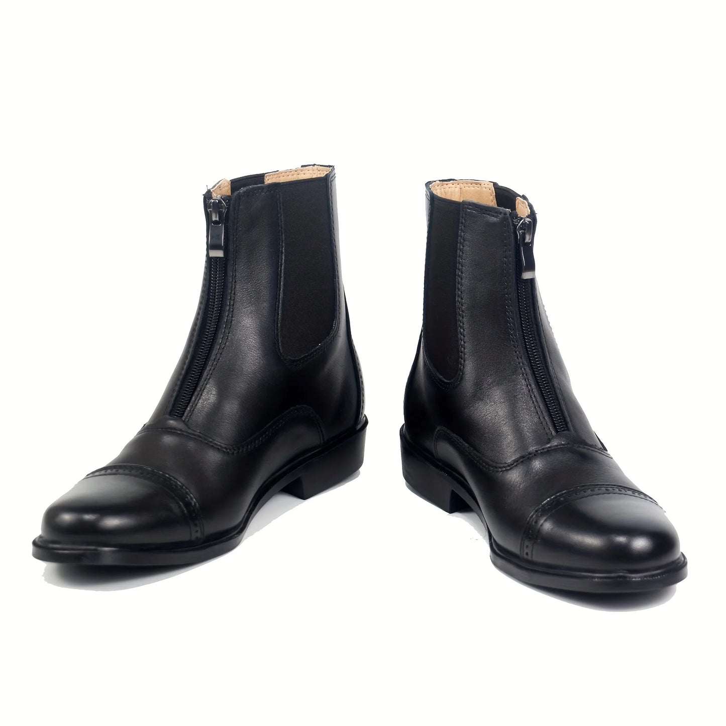 Aoud Horse Riding Boots Equestrian Boots Full Leather High Quality Zipper Shoes Men Women
