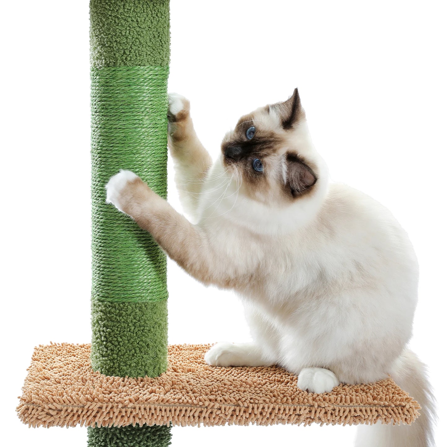 Adjustable Floor-to-Ceiling Vertical Cat Tree Tower Stable Tall Cat Climbing Tree Cat Kittens Cat Toy Suitable for Indoor Cats