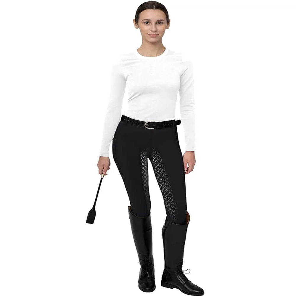 New Sports Women's Full Seat Riding Pants Anti slip quick drying Tights Active Silicon Grip Horse Riding Tights Equestrian Breeches