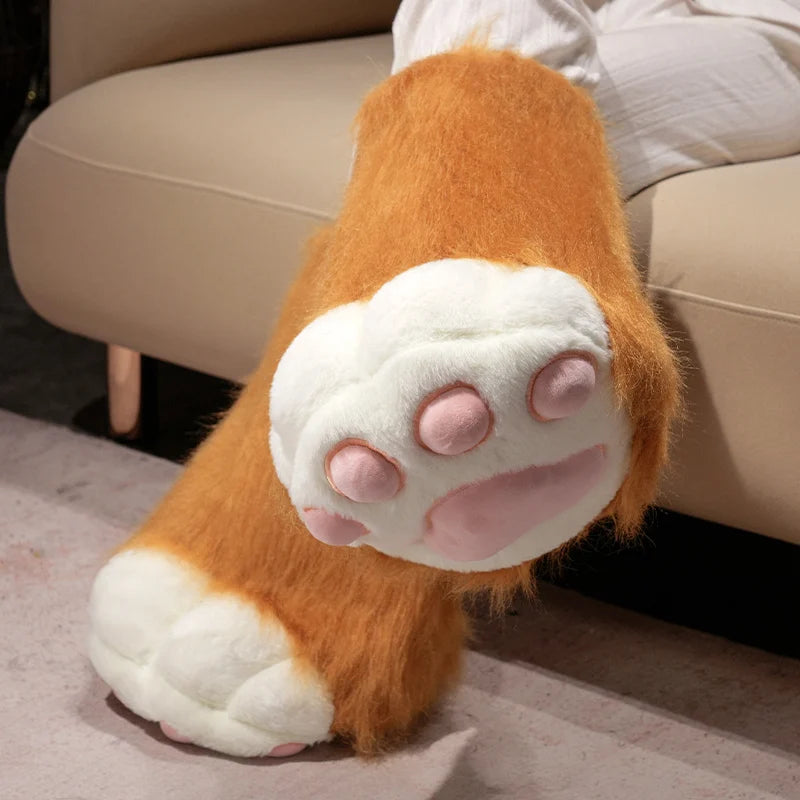 Fursuit Paw Gloves Boots Giant Wearable Accessories Plush Toys Furry Cosplay Cat Bear Shoes Cute Fluffy Animal Manga Party