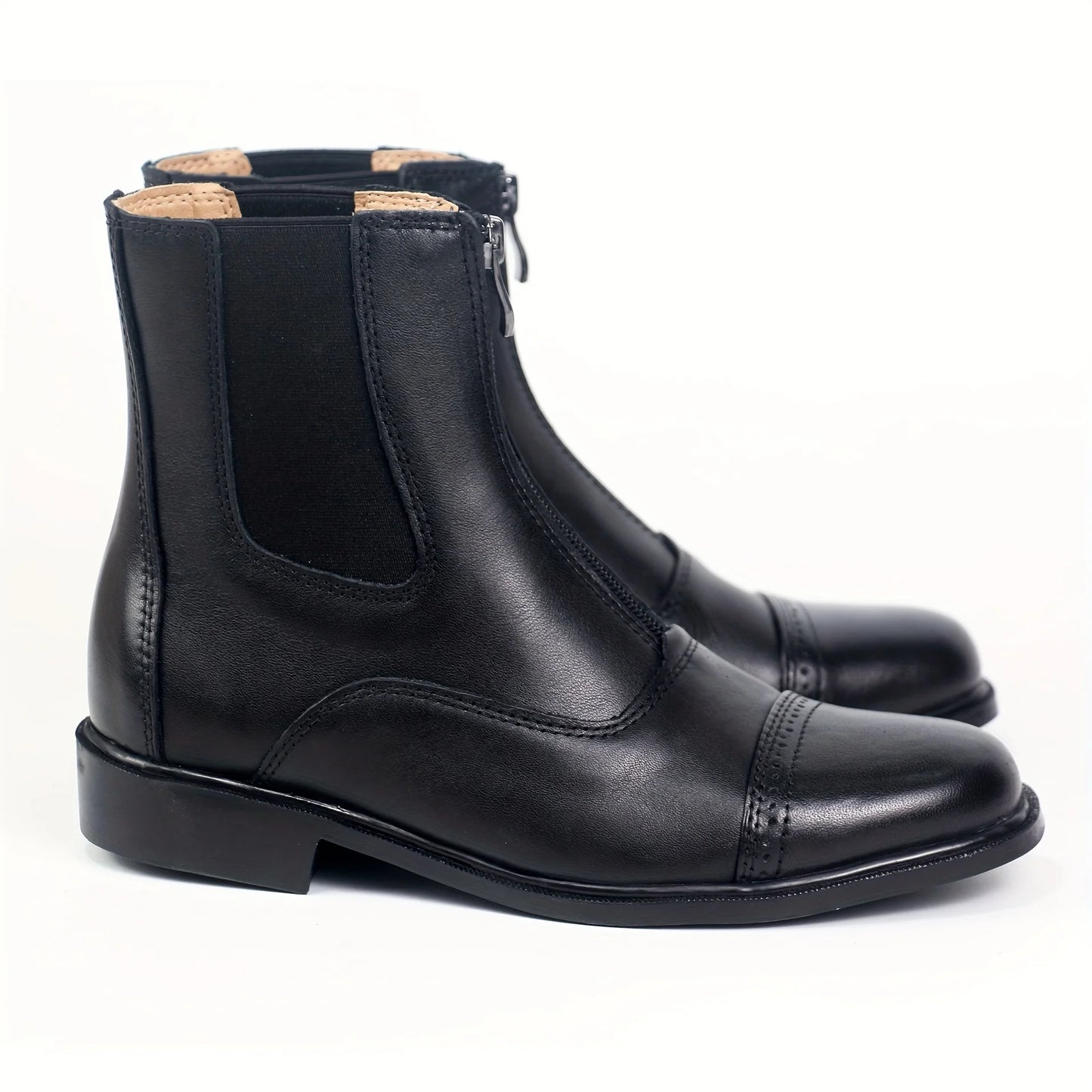 Aoud Horse Riding Boots Equestrian Boots Full Leather High Quality Zipper Shoes Men Women