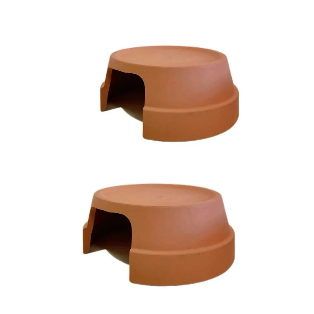 Multifunctional Ceramics Reptile Hide Box Decorative Hiding area Turtle Hideout Entrance Reptile Terrarium for Home