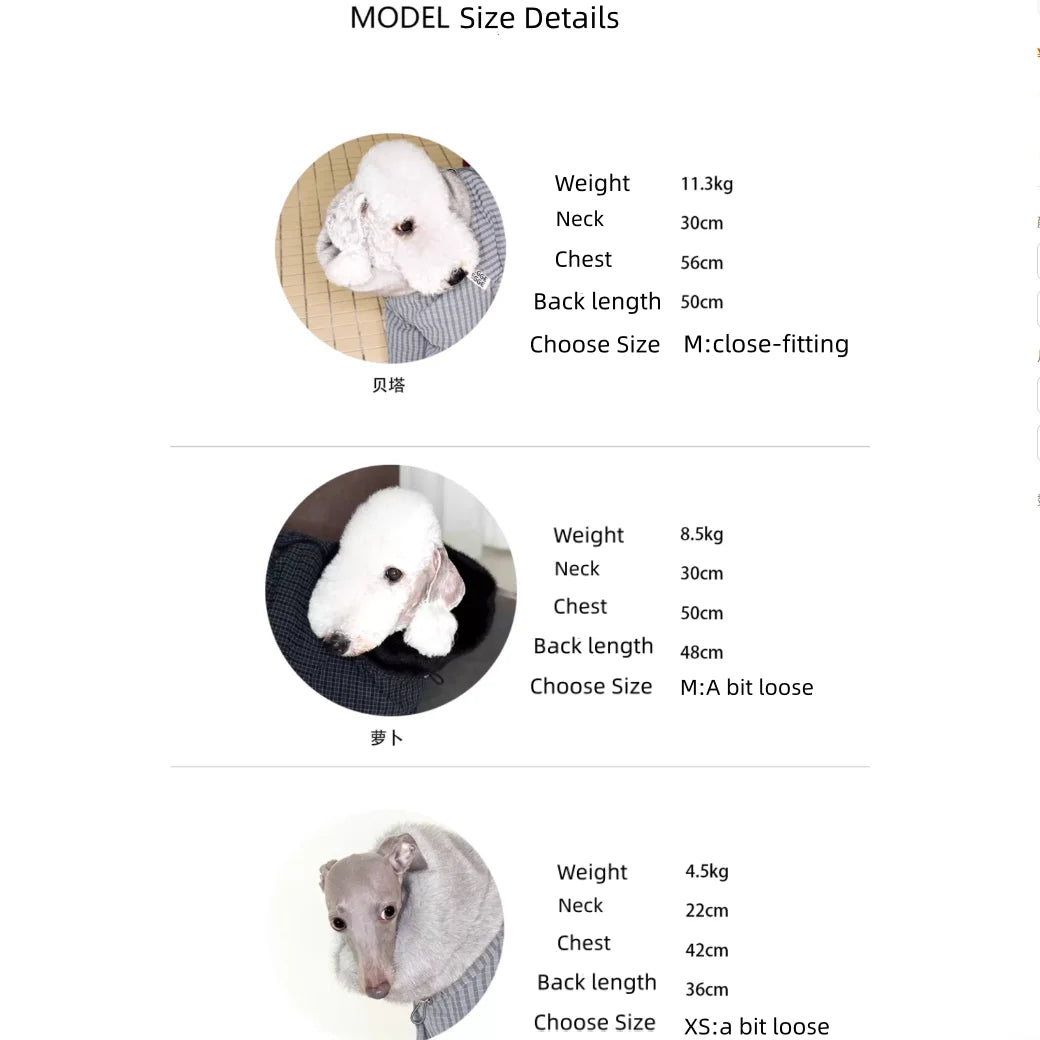 Thick Plaid Down Coat for Dogs in Winter Waterproof Windproof Grey Warm 4-leg Mink Fur Collar Puffer Jacket for Italy Greyhound