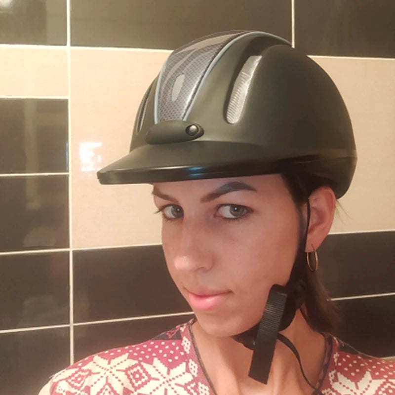 LOCLE Women Men Half Cover Sport Protective Anti Impact Cap Equestrian Helmet Adult Horse Riding Guard Hat Horse Equipment