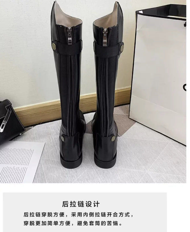 Equestrian Special Mongolian Equestrian Boots For Women Long Tube Riding Technique Genuine Leather Riding Boots