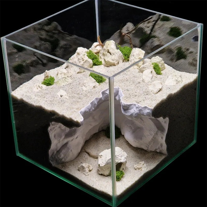 Reptile/Fish Tank Landscaping - Caves, Cliffs ,Large Elevation & Natural Simulation Fish and Reptile Supplies