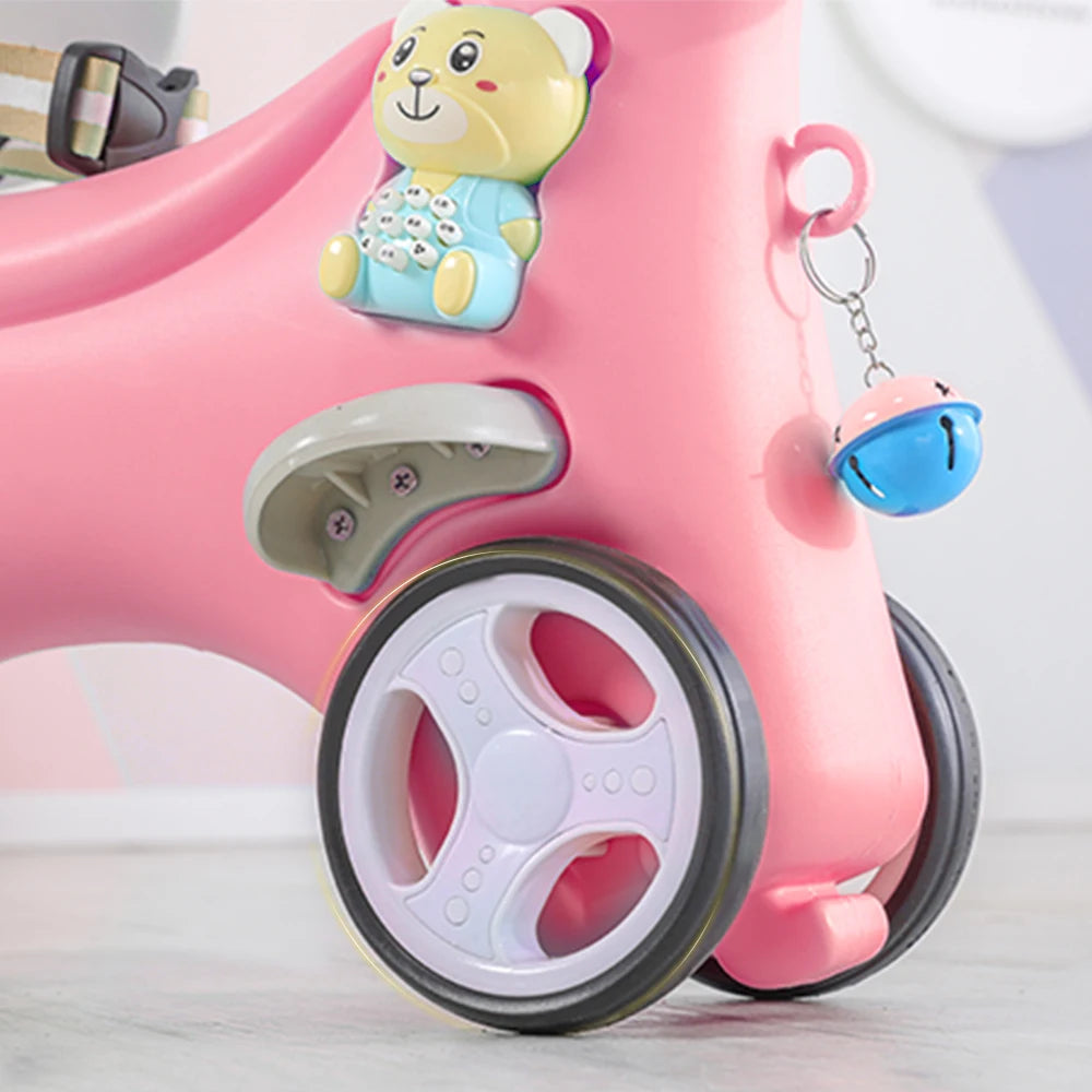 Rocking Horse for Toddlers, Balance Bike Ride On Toys and Balance Board for Baby Girl and Boy Plush