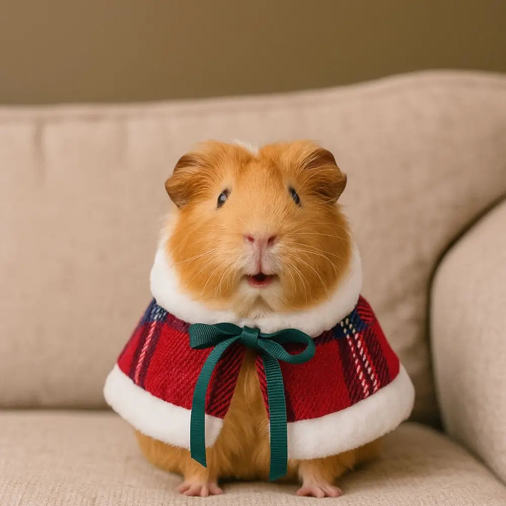 Warm Bird Cloak Festive Comfortable Pet Hamster Outfits Adjustable Windproof Parrot Outerwear for Guinea Pigs Rabbit Parrot