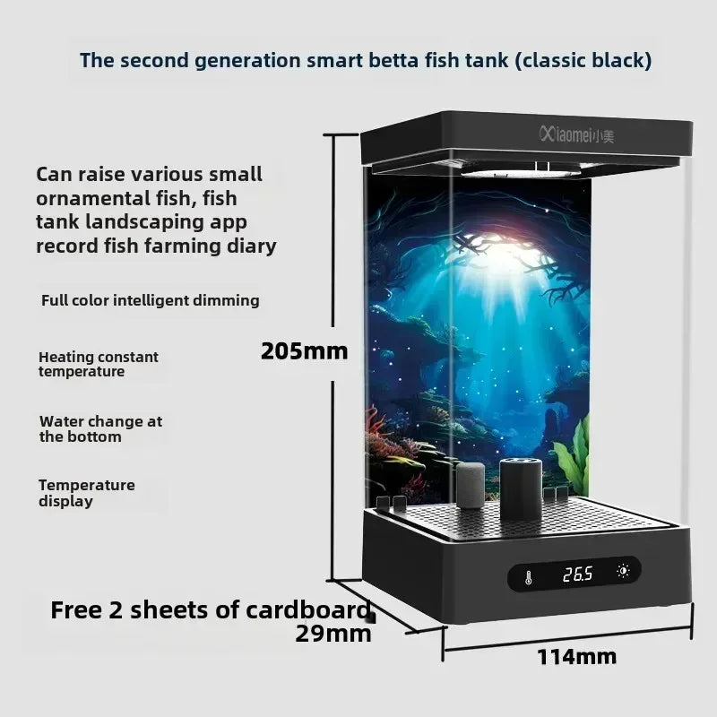 Smart betta dedicated fish tank desktop mini small ecological self-circulating desktop aquarium fish tank