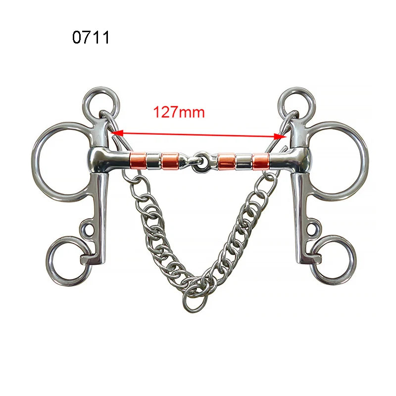 Professional Horse Bit Stainless Steel Chain Horse Snaffle Bit Equestrian Harness Equipment Product