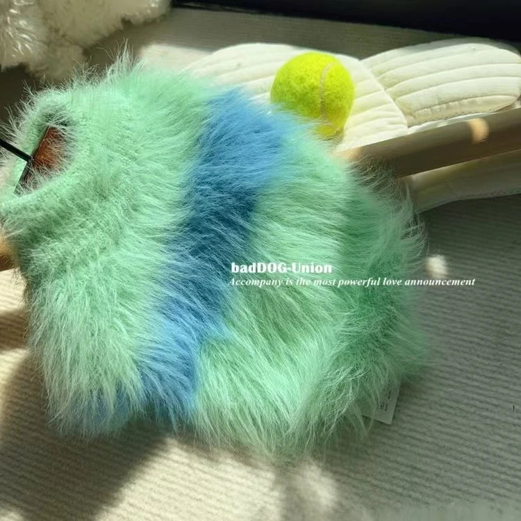 Cute French Fries Printed Soft Cotton Sweater for Pets High Quality Design Dog Jacket Small Animal Clothing for Cats