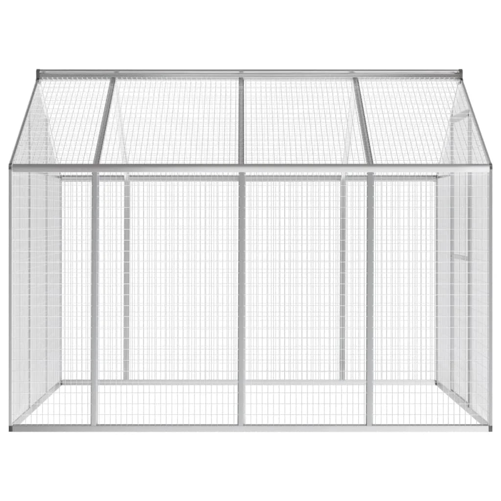 Outdoor aluminum aviary versatile bird home aluminum construction easy assembly  178x242x192 cm / 178x122x194 cm