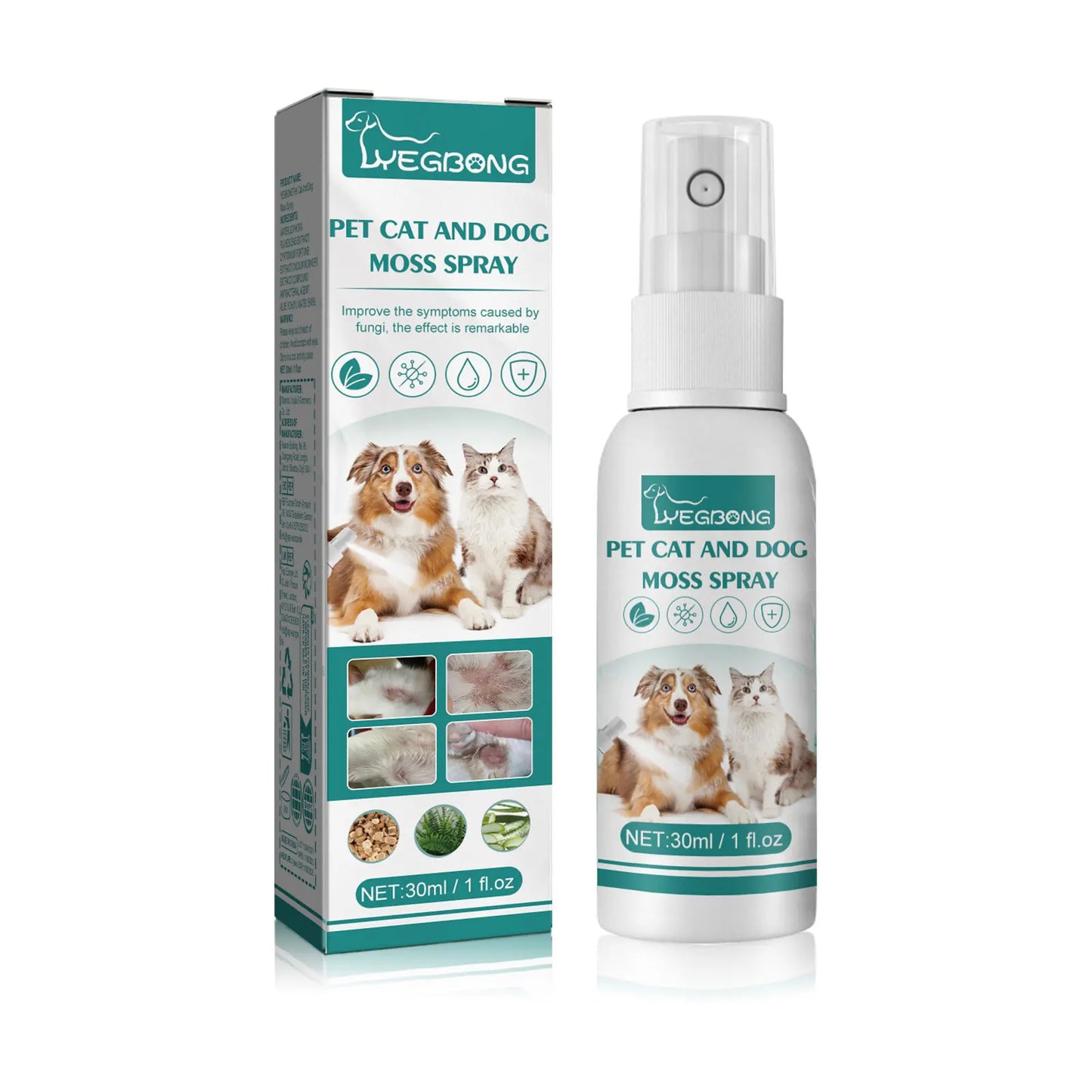 30ml  skin medicine spray for cats and dogs to remove mites