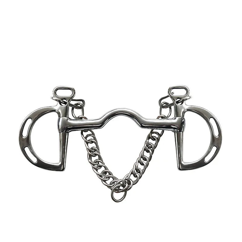 Professional Horse Bit Stainless Steel Chain Horse Snaffle Bit Equestrian Harness Equipment Product