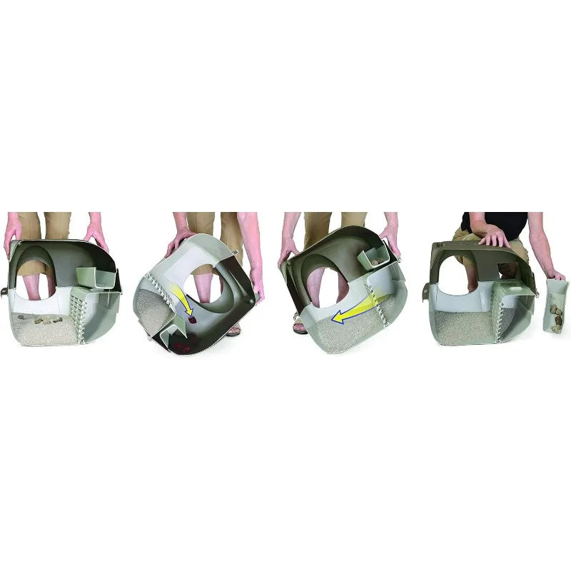 Premium Roll 'n Clean Litter Box Large Cat, Peral Blue (PR-RA20-1)