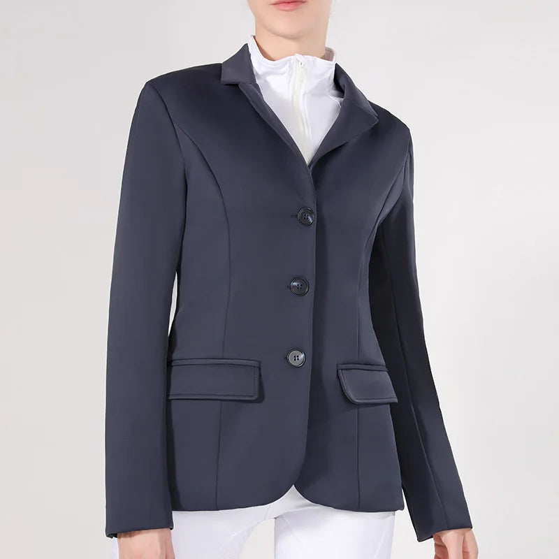 MXLLINA Spring Autumn Equestrian Jacket Women's Sports Coats Horse Riding Competition Soft Top Equestrian Western-Style Clothes