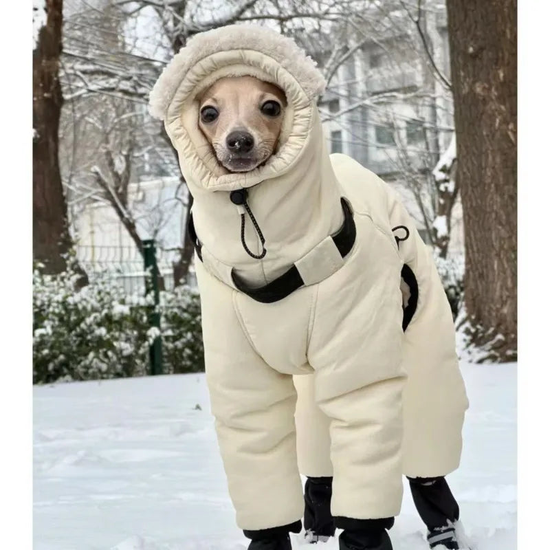 Autumn Winter Thicken Pet Dogs Clothing Handsome Medium Large Dogs Jackets Coats Outdoor Labrador Retriever Soft Warm Clothes