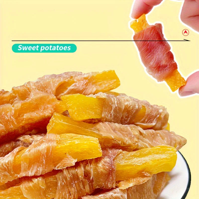 200g/400g(7.05oz/14.1oz) Dog Treats For Small, Medium, & Large Dog - Made With Chicken and Sweet Potato, Healthy, Easily Digestible