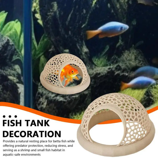 Betta Cave Floating Betta Shrimp Aquarium Hammock Safe Resting Fish Tank Decorations Feeding Breeding House