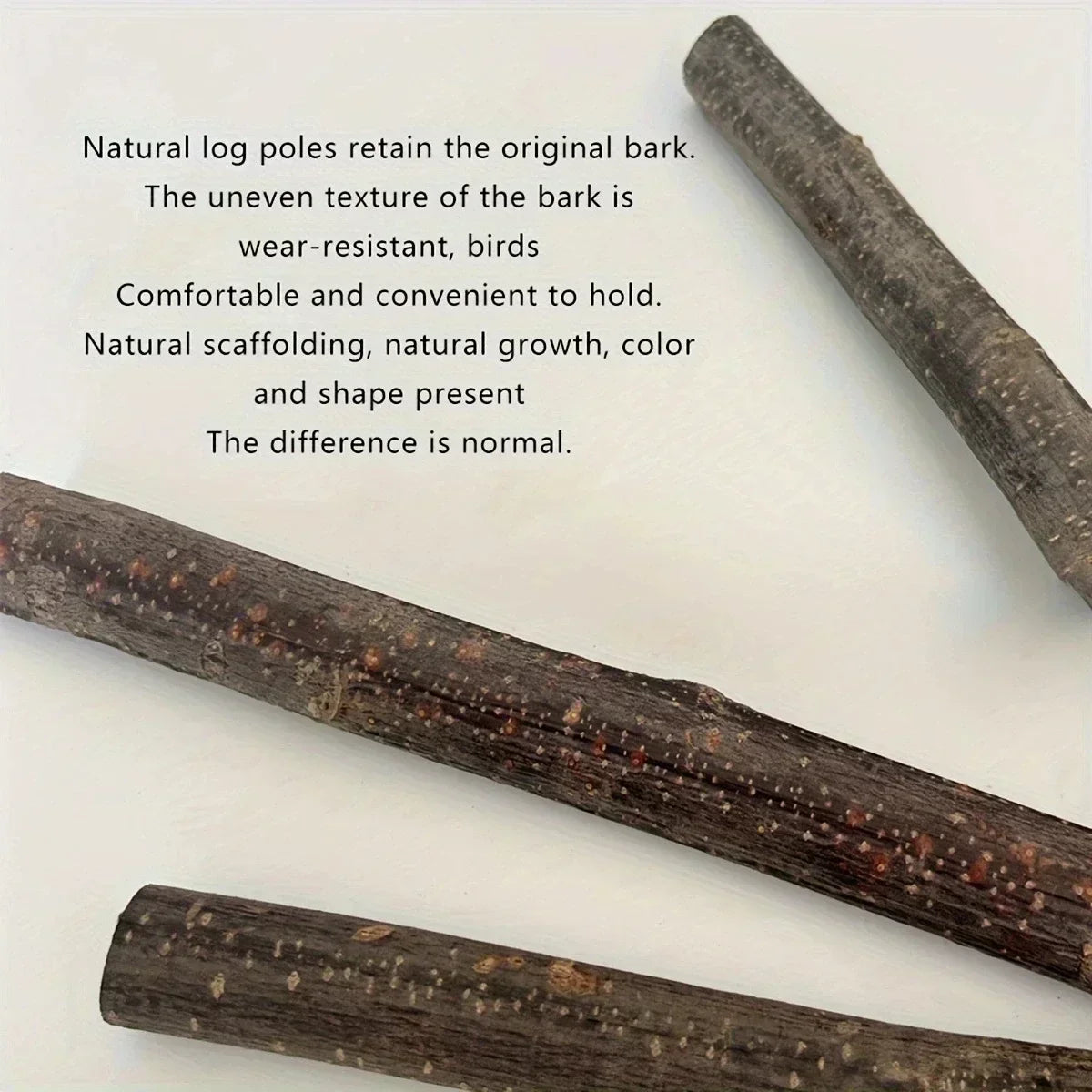 1pc-natural wood bird perch rod, parrot claw grinder rod, bird cage accessories, bird cage claw grinder bracket rod