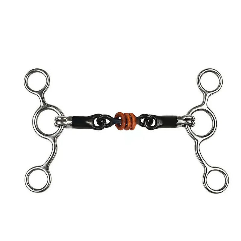 Equestrian Horse Mouth Bit Snaffle Gag Bite Horse Training Riding Harness Supplies