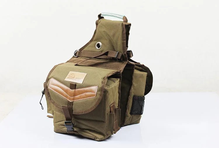 Equestrian Riding Saddle Bag Knight Equipment Western Saddle Accessories Riding Gear Oxford Cloth Waterproof