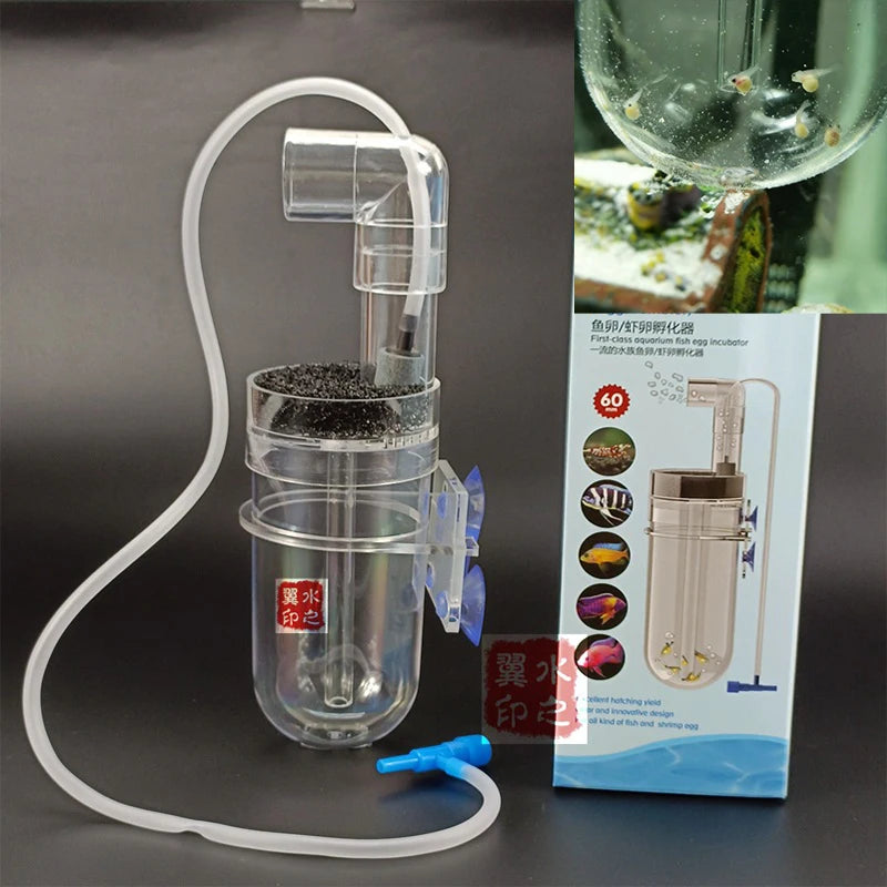 2026 New Wall Mounted 60MM Fish Egg Incubator Wall Mounted Shrimps Eggs Incubator Portable Hatching Fish Tank Device For Home