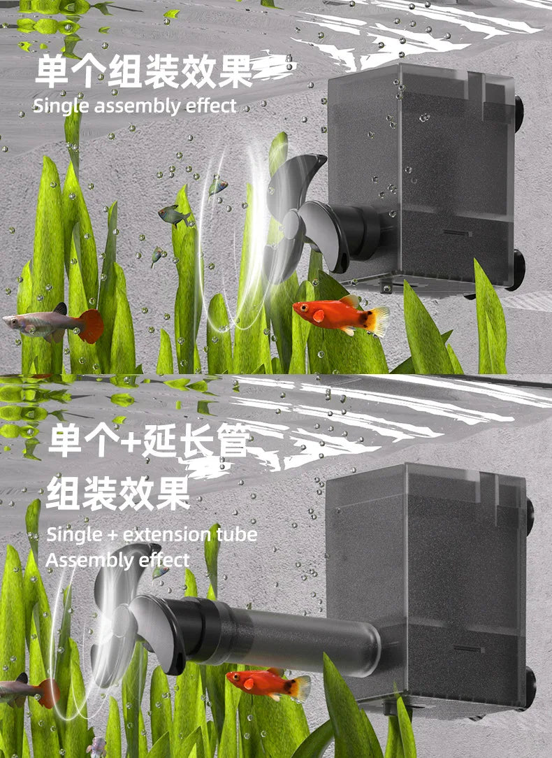 USB fish tank low water filter Aquarium Turtle tank Filter circulation Filtration oxygenation Small fountain