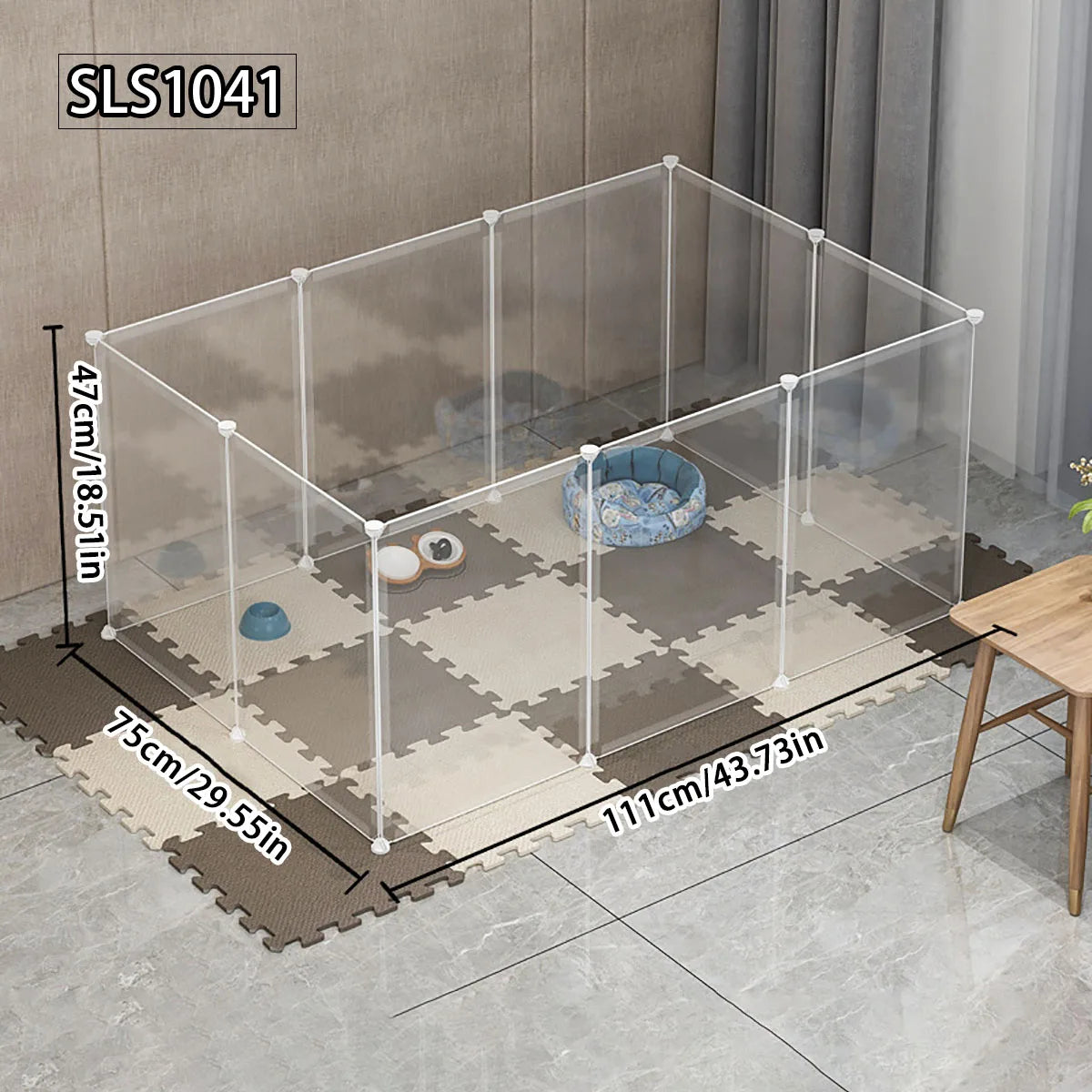 Pet pen Dog cage Indoor kennel fence Dog pen Dog cat free splicing cage Cat cage rabbit