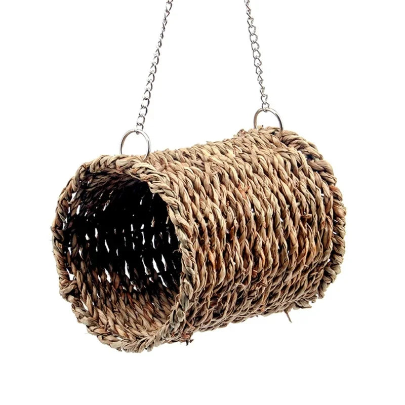 16 different Birds Nests Bird Cage Natural Grass Egg Cage Bird House Outdoor Decorative Weaved Hanging Parrot Nest Houses Pet Bedroom