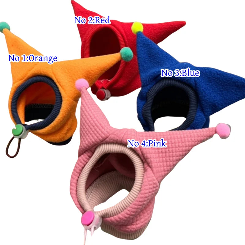 Winter Warm Hat for Sphynx Cat Adjustable Waffle Cold-proof Cap for Cats Cute Christmas Fleece Hat for Kittens Dogs Cat Supplies