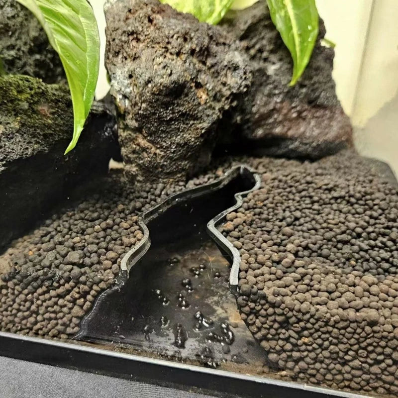 3D-Printed Simulated Canyon Valley Aquarium Decoration Hiding Cave, Fish Tank Aquascape Decoration Bottom Tunnel Ornaments