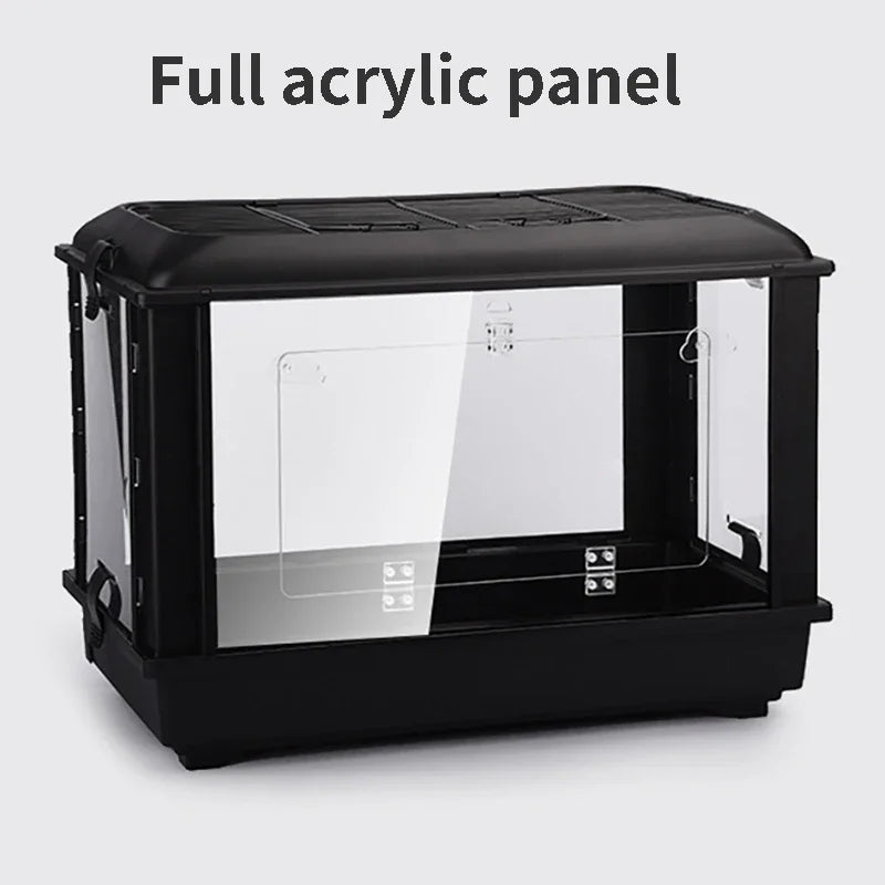 Pet Cage Hamster Cages 60cm Base Heightening Bear Oversized Acrylic Transparent Ornamental Hamsters Supplies