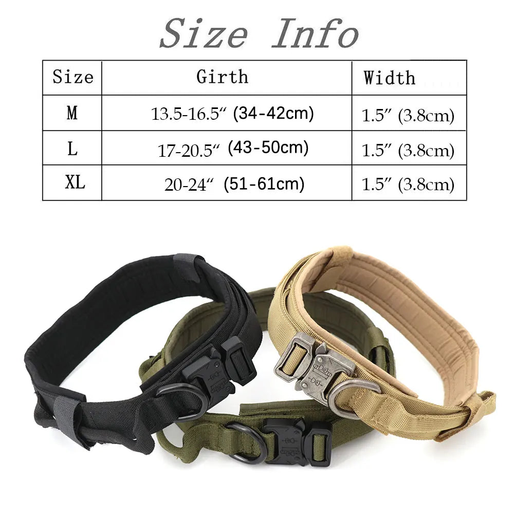 Military Large Dog Harness Collar Leash Bags Patches Set Malinois Training Vests Tactical Dogs Harnesses Accessories