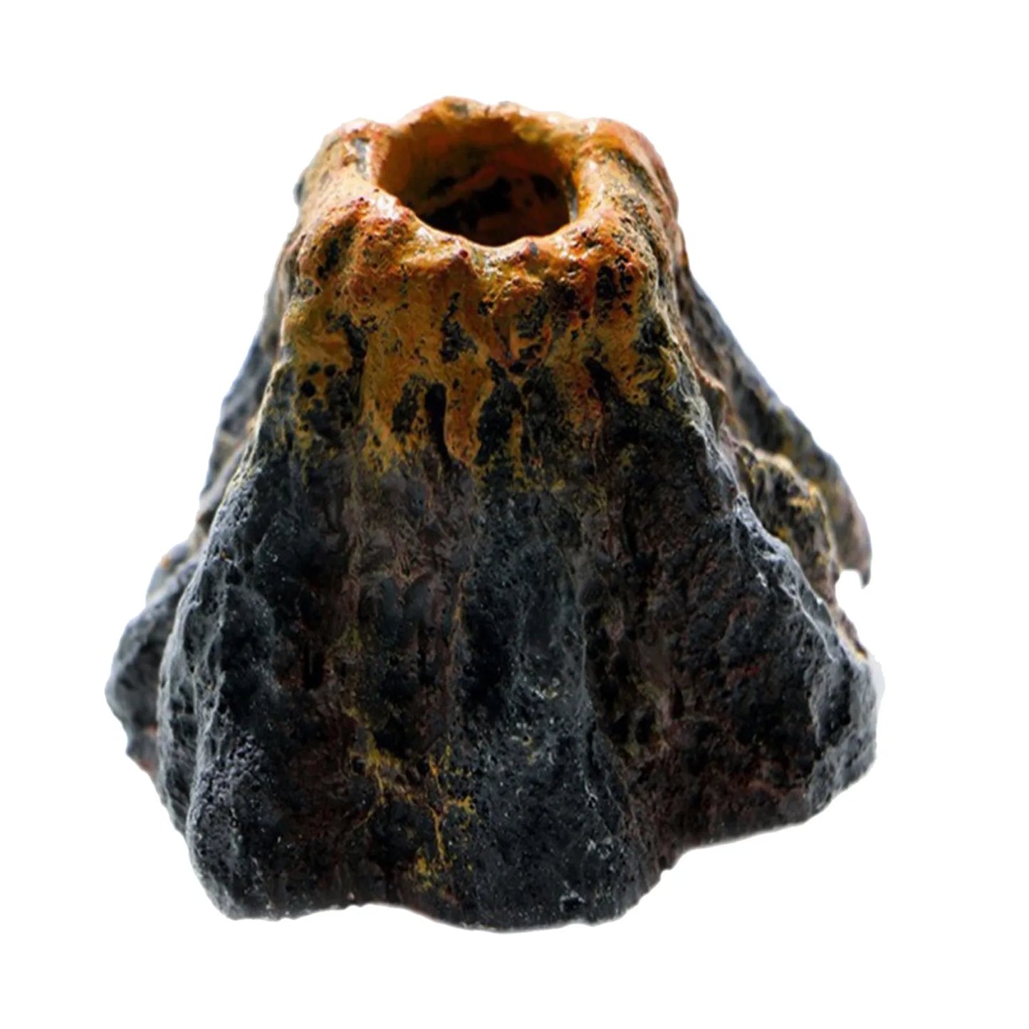 Exquisite Aquarium Water Tank Volcano Eruption Decorative Volcano Model Fish Tank Landscaping Simulation Decor Accessories