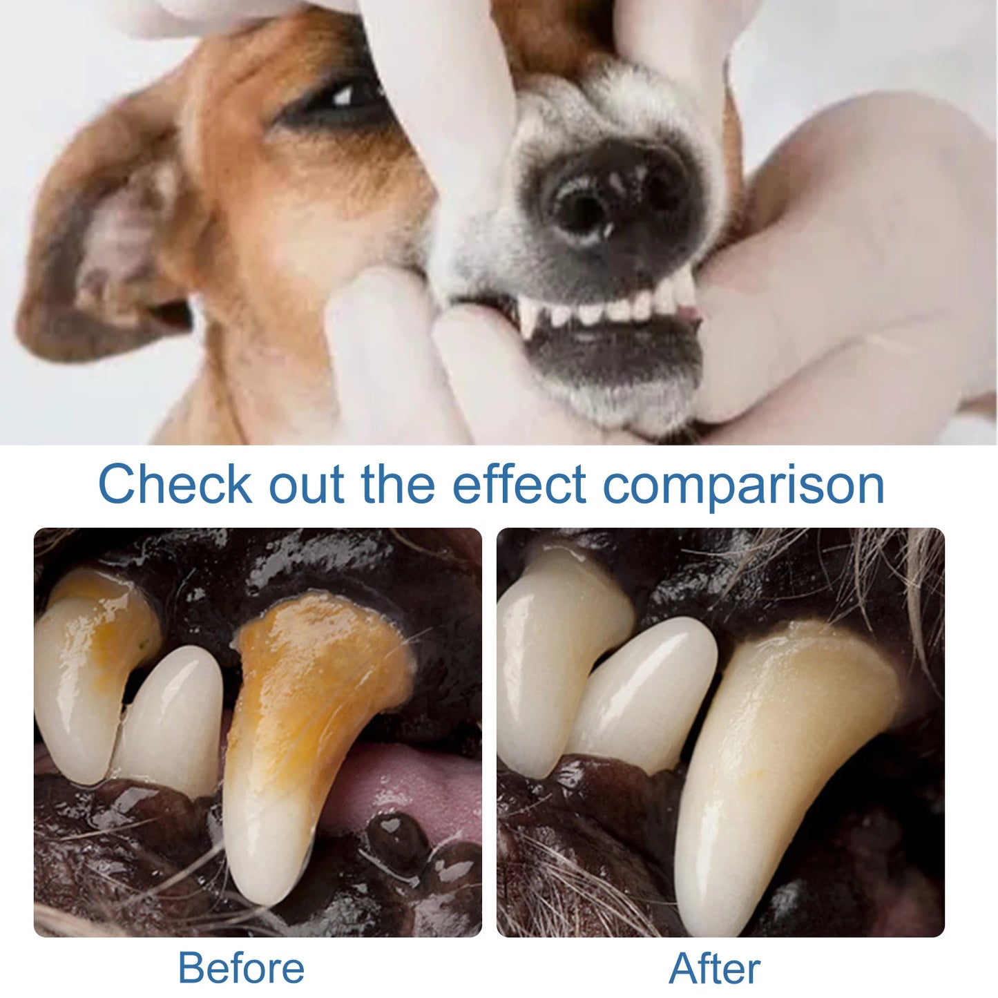Pet Tartar Removal Foam Dog Tartar Plaques Breath Freshener Deodorant Prevent Dental Calculus Cat Teeth Oral Cleaner