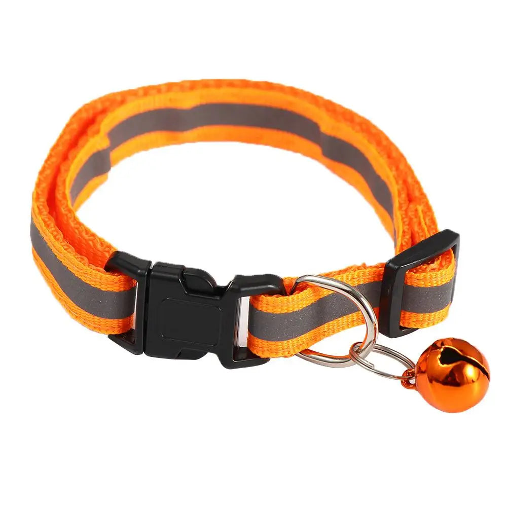 Reflective Flashing Easy Wear Nylon For Puppy Kitten Dog Accessories Pet Supplies Cat Collar Pet Collar
