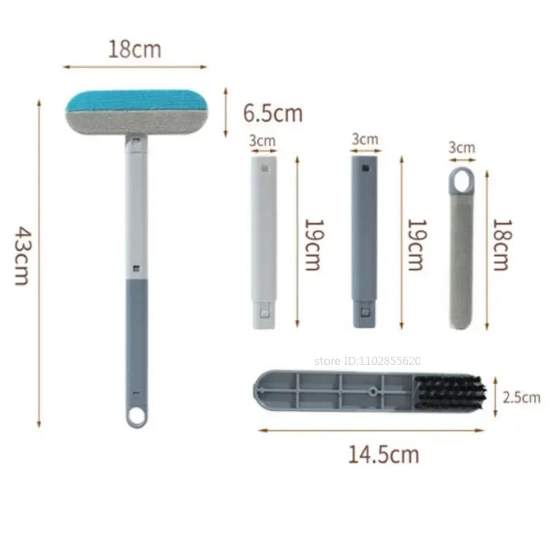 Pet Hair Removal Set Tool Reusable Static Removal Gloves Double-Sided Grooming Gloves Remove Dog Cat Hair Carpets Sofa Cleaner