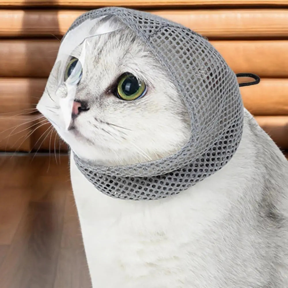 Cat Anti Bite Muzzles Breathable Cat Travel Tools Bath Grooming Supplies Adjustable Kitten Muzzles Anti Scratch Pet Supplies