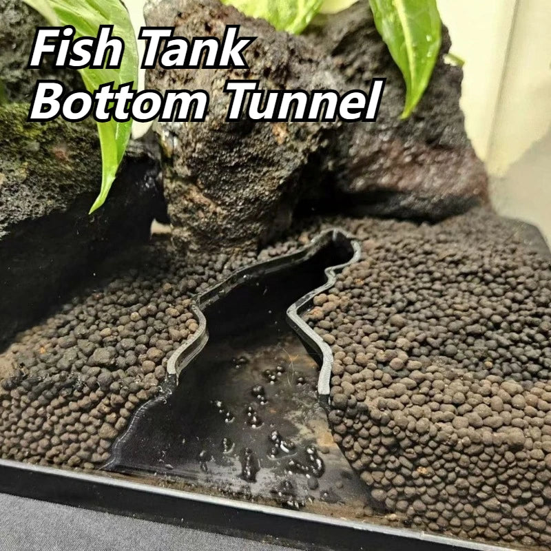 3D-Printed Simulated Canyon Valley Aquarium Decoration Hiding Cave, Fish Tank Aquascape Decoration Bottom Tunnel Ornaments