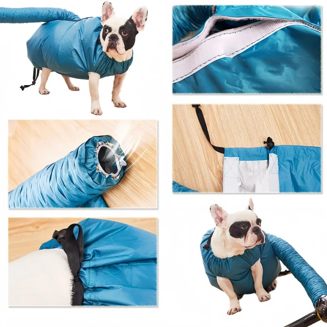 Folding Dog Dryer Blower Bag Pet Shower Hair Quick Drying Air Coat Grooming Tool for Pet Hairdryer Bath Cleaning Dried Hair Bag