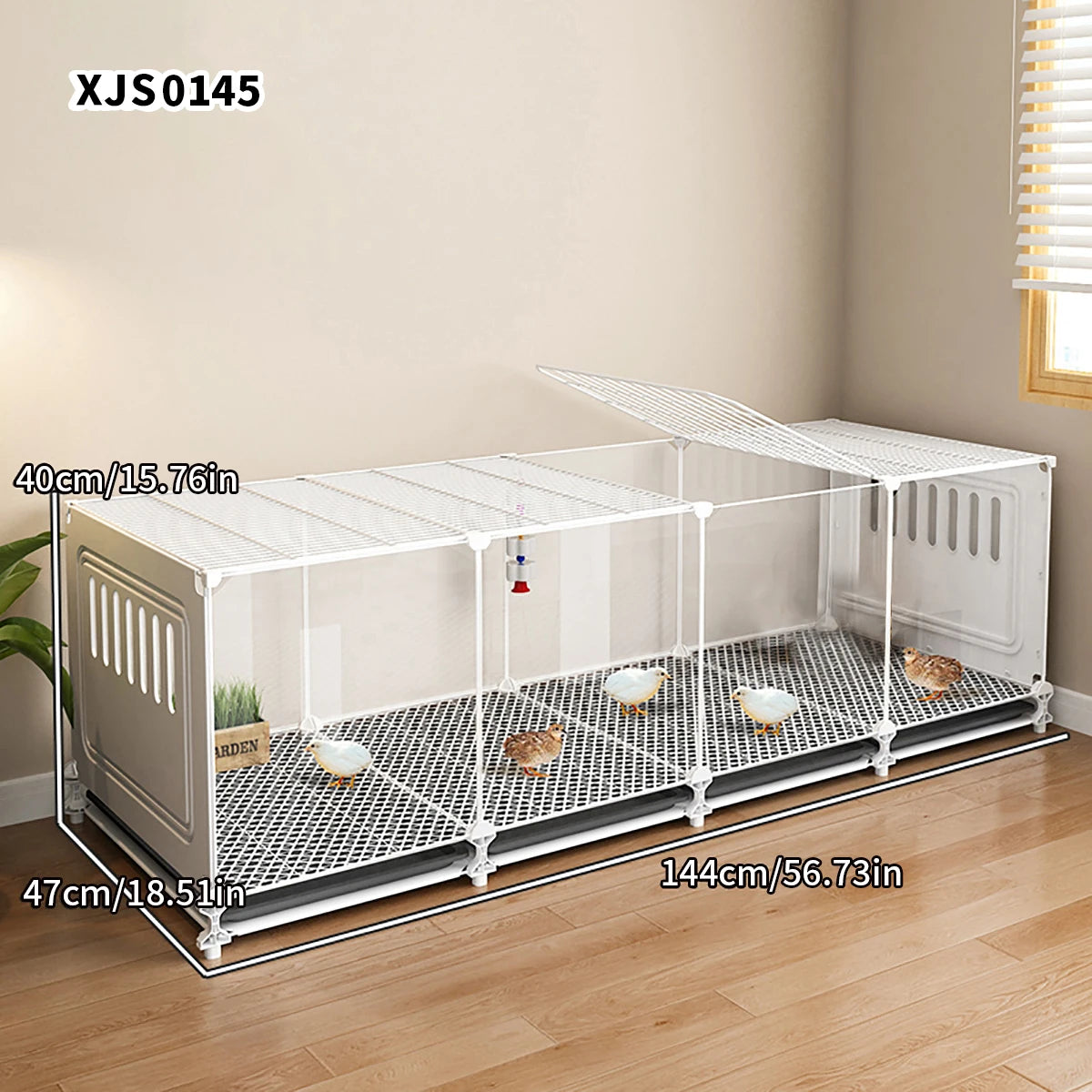 Chicken Cage Household Large Breeding Cage Chicken Coop Automatic Cleaning Duck Cage Wire Mesh Balcony Outdoor Poultry Cage